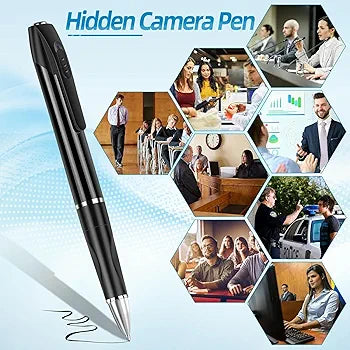 Zinzo 3-in-1 Premium HD 1080P Spy Camera Pen (32GB Included) 🖊️🎥